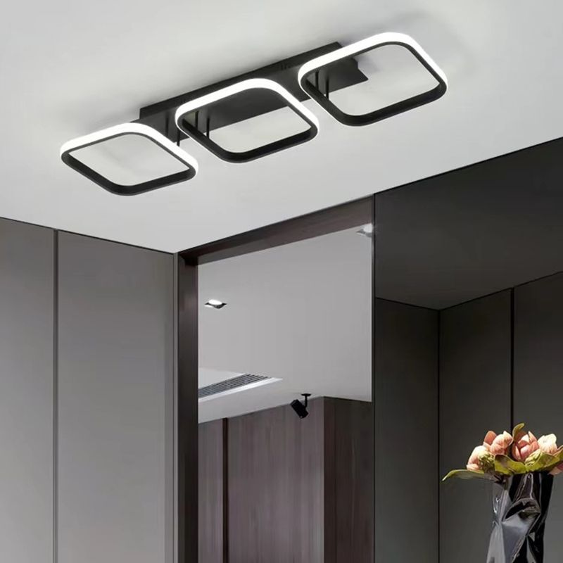 Modern Flush Mount Ceiling Light Metal Flush Mount Lighting for Hallway