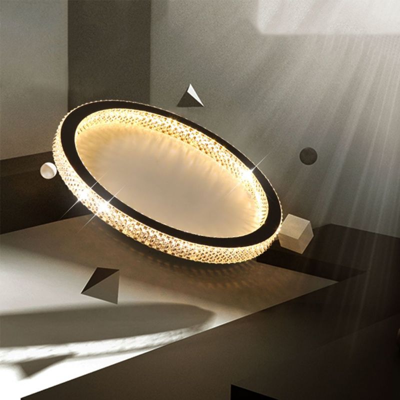 Modern LED Ceiling Light 1-Light Ceiling Mount Light with Acrylic Shade for Bedroom