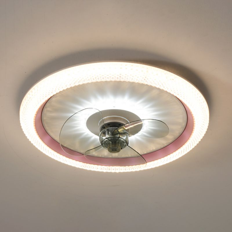 2 Light Ceiling Fan Lighting Modern Style Metal Ceiling Fan Light for Kitchen