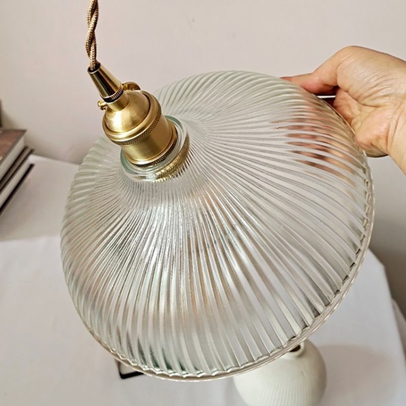 Ciotola camera da letto illuminazione a sospensione in vetro kit lampada sospesa contemporanea in oro