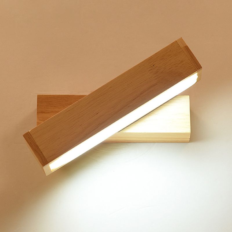 Style minimaliste moderne Light Light Light Wood Vanity Light