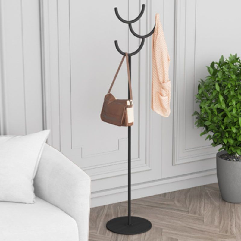 Free Standing Coat Hanger Industrial Style Metal Coat Hanger with Hooks