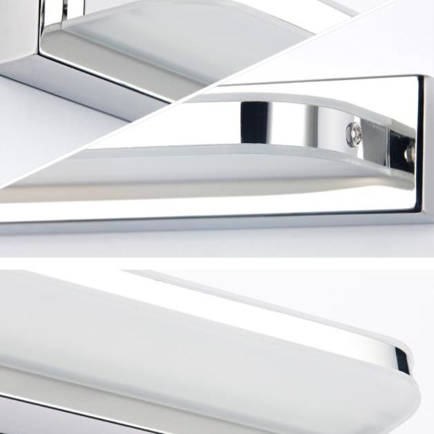 Ultra-Thin Vanity Wall Lights Modern Minimalist Style Stainless Steel Single Vanity Lamp