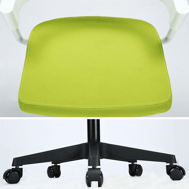 Contemporary Computer Chair Mid-Back Chair with Wheels Adjustable