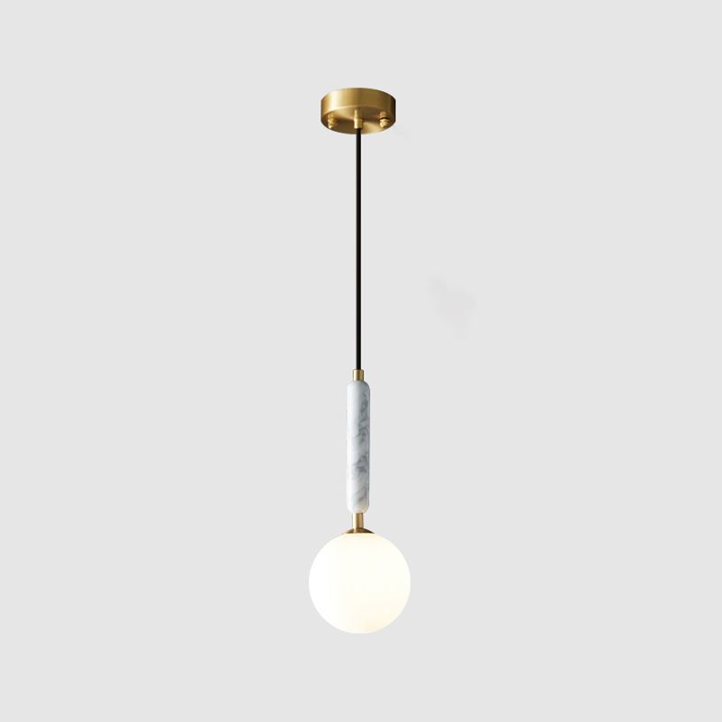 Modern Hanging Light Fixture 1-Light Pendant Light for Living Room