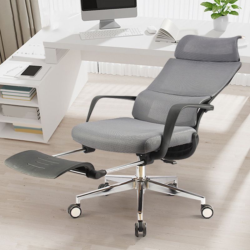 Modern Slide Office Chair Fixed Arms No Distressing Chair with Breathable Back