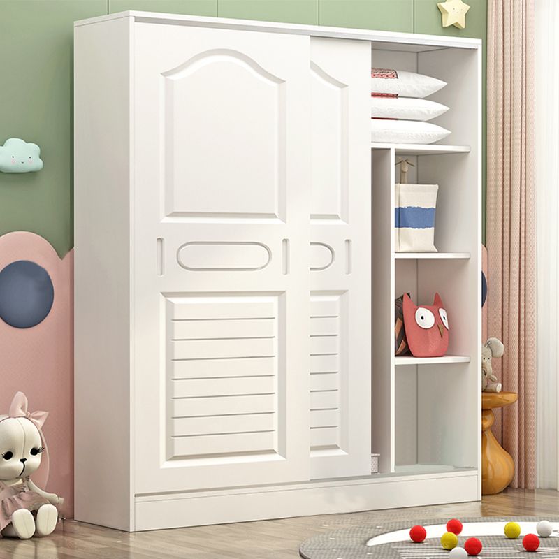 Contemporary Style Wardrobe Armoire Wood Wardrobe Closet With Door