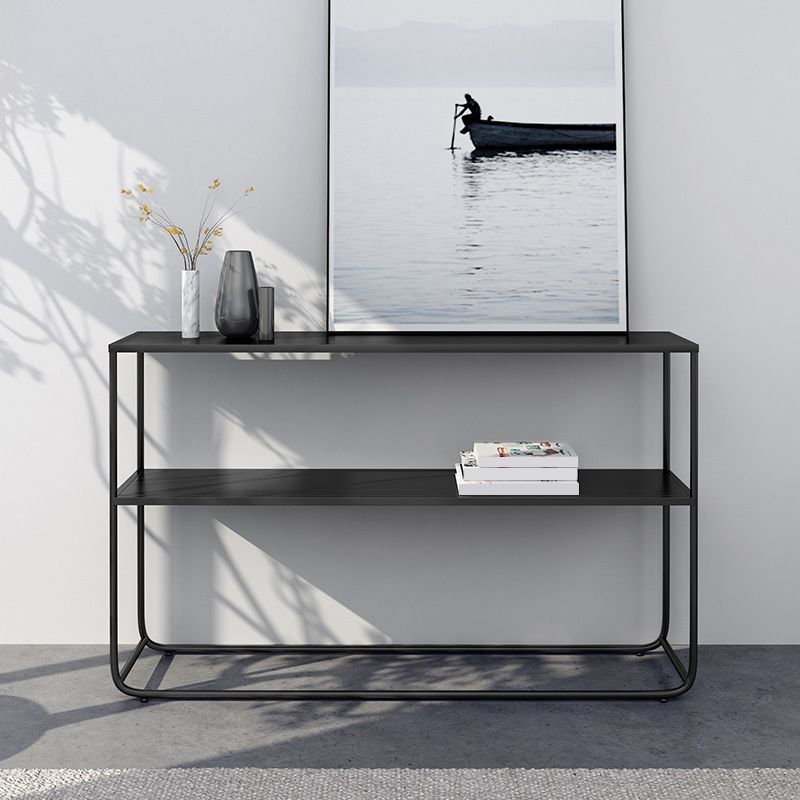 Modern 31.5" Tall Console Table Iron Rectangle Accent Table for Hall