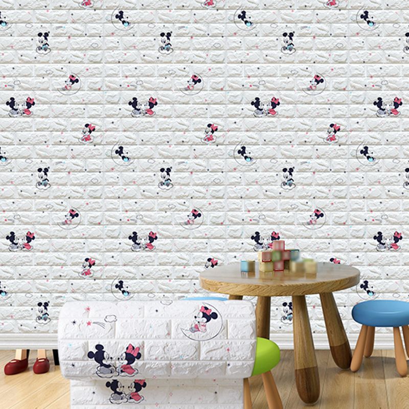 Modern Cartoon Wall Paneling Peel and Stick Wall Ceiling for Bedroom