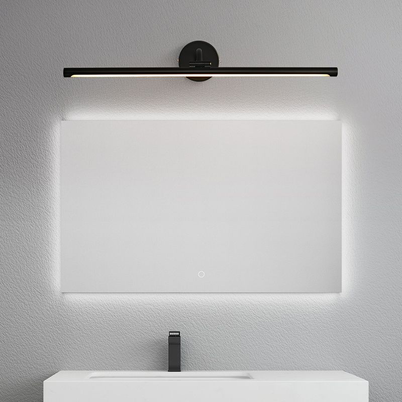 Noordse stijl koper ijdelheid licht strip vorm ijdelheid lamp met acryl tint voor slaapkamer