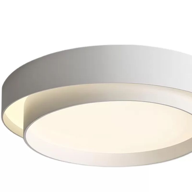 Modern Metal Flush Mount Lamp Acrylic Shade Flush Mount Ceiling Fixture for Bedroom