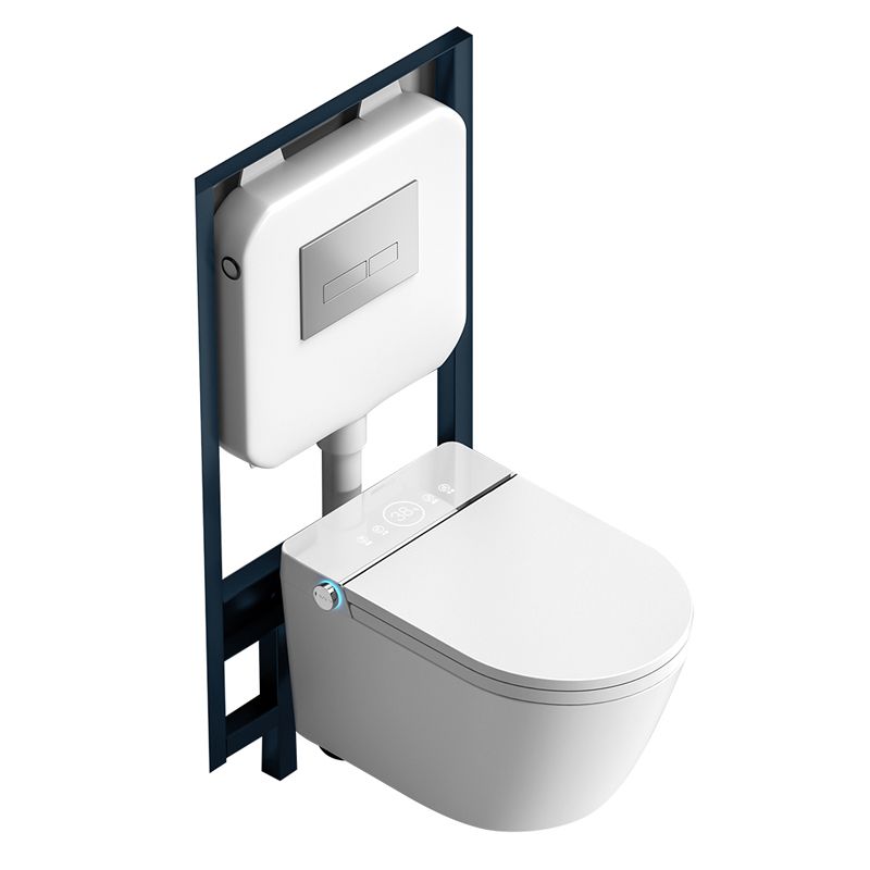 Dual Flush Wall Hung Toilet Set Elongated Wall Mounted Bidet