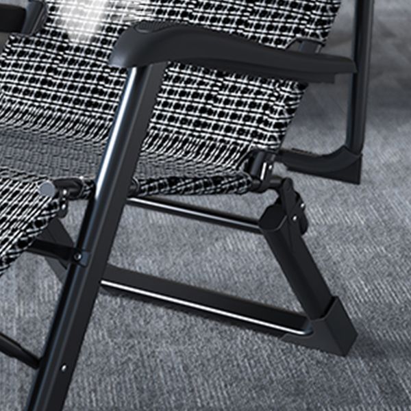 Contemporary Indoor Recliner Chair with Metal Base and Arms and Independent Foot Movement