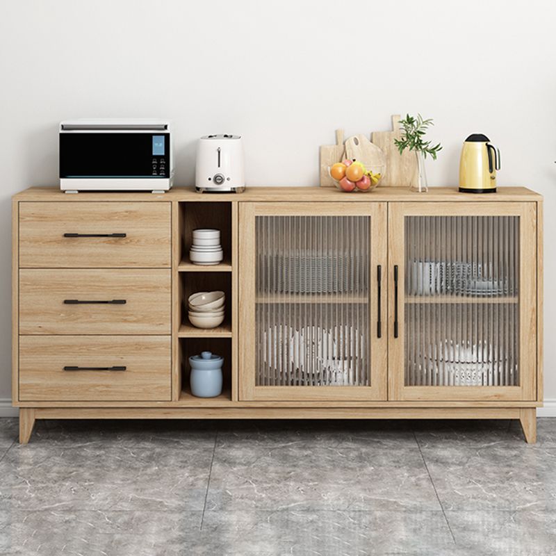 Modern Wood Server Table Sideboard with Drawers/Cabinets for Home