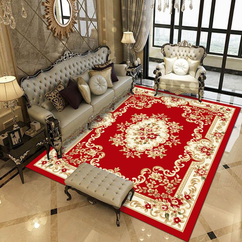 Traditional Multicolored Rug Gorgeous Tribal Print Carpet Stain Resistant Carpet for Living Room