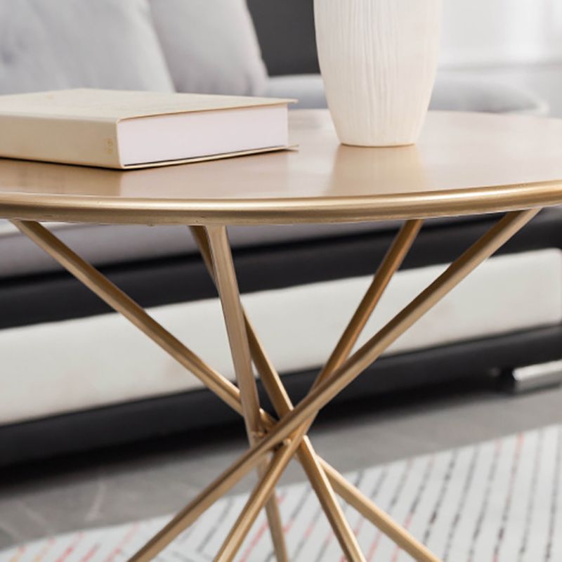 Contemporary Metal Accent Table Nightstand 19.68" H Bed Nightstand