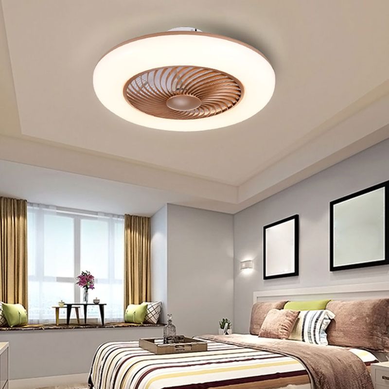 1 Light Ceiling Fan Lighting Modern Style Metal Ceiling Fan Lighting for Dining Room