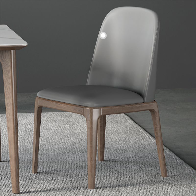 Set da pranzo in pietra bianca minimalista Sinteri di sinterizzazione set da pranzo a forma di rettangolo standard con 4 gambe