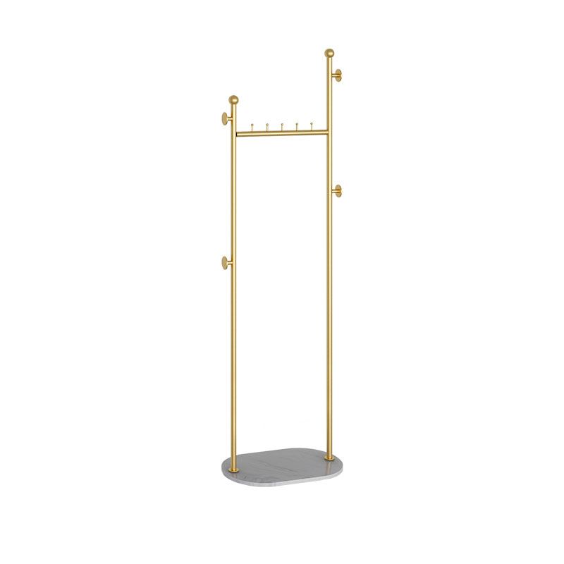 Contemporary Hall Stand Metal Hooks Included No Distressing Free Standing Coat Rack