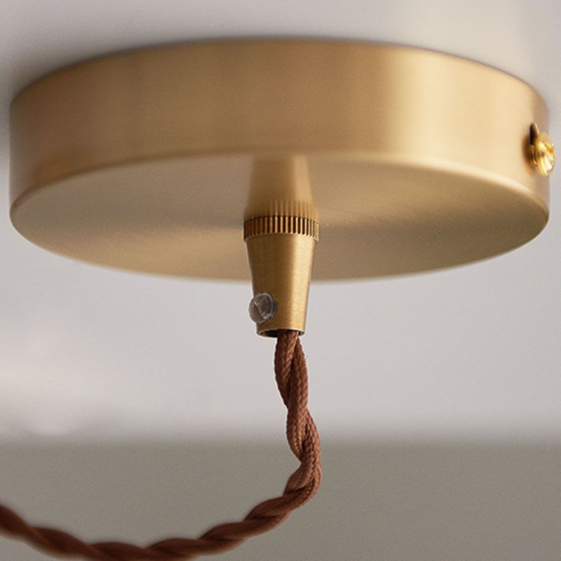 1-licht glazen gesuspendeerde verlichtingsarmatuur vintage hanglichtkit voor eetkamer