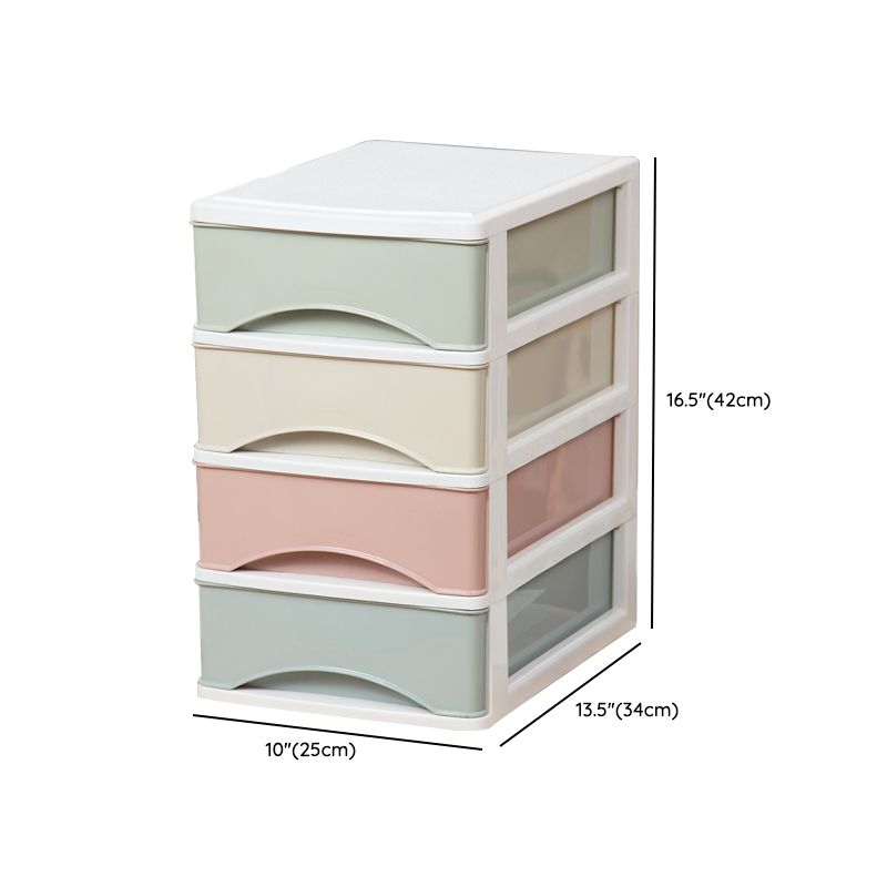 Filing Cabinet Plastic Lateral Color Panel File Cabinet with Drawers for Home Office