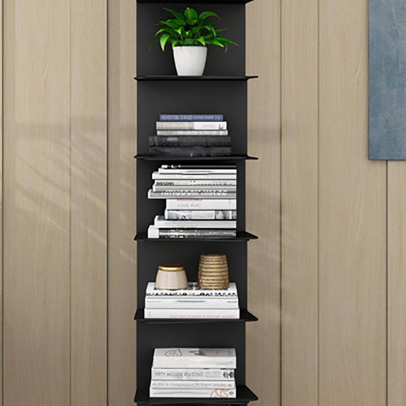 Modern Style Bookcase Metal Closed Back Bookshelf for Home Office