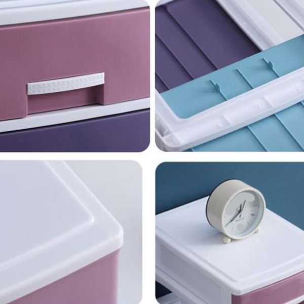 File Cabinet Plastic Lateral Modern Filing Cabinet with Drawers for Home or Office