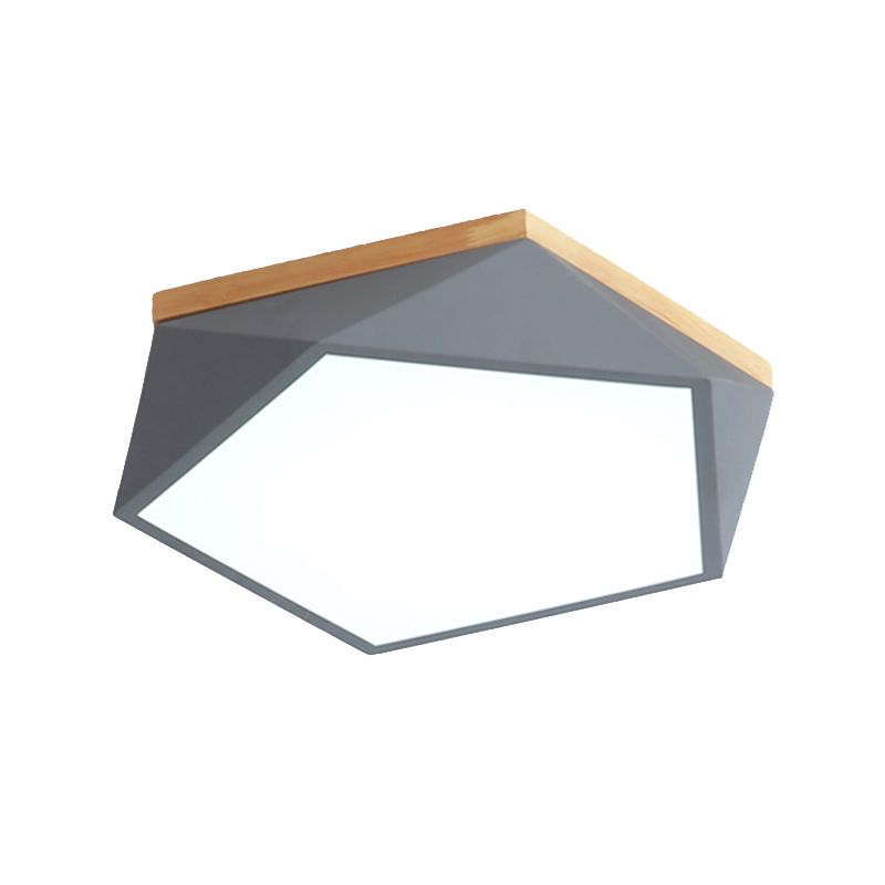 Nordic Style Ceiling Lighting Geometric LED Flush Mount Fixture for Living Room