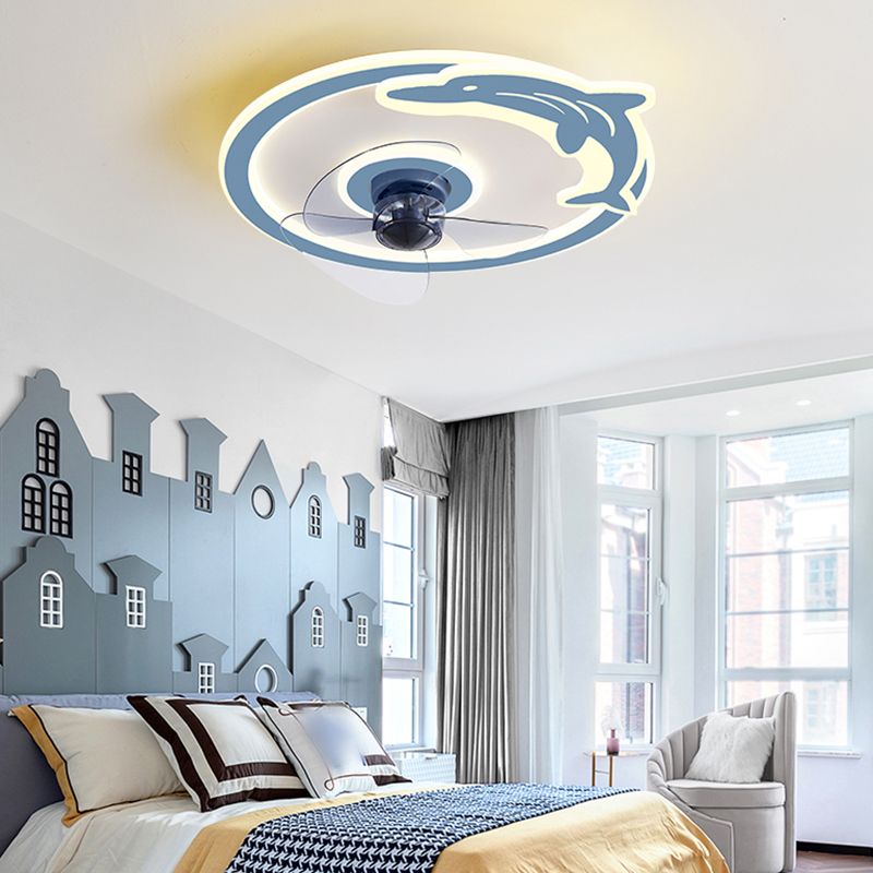 Metal Round Ceiling Lights Modern Style 2 Lights Flush Mount Lamp