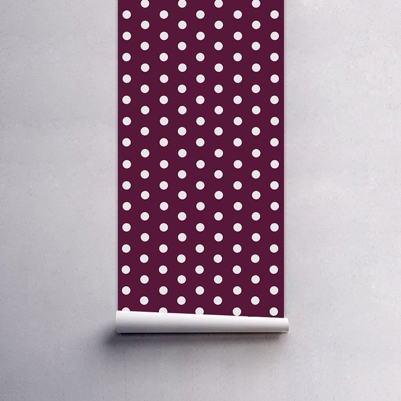 Dots Wallpaper Panels Peel and Stick Kids Playroom Wall Covering, 4' L x 20.5" W