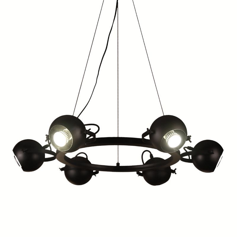 Industrial Wheel Hanging Ceiling Lights Metal Pendant Chandelier for Living Room