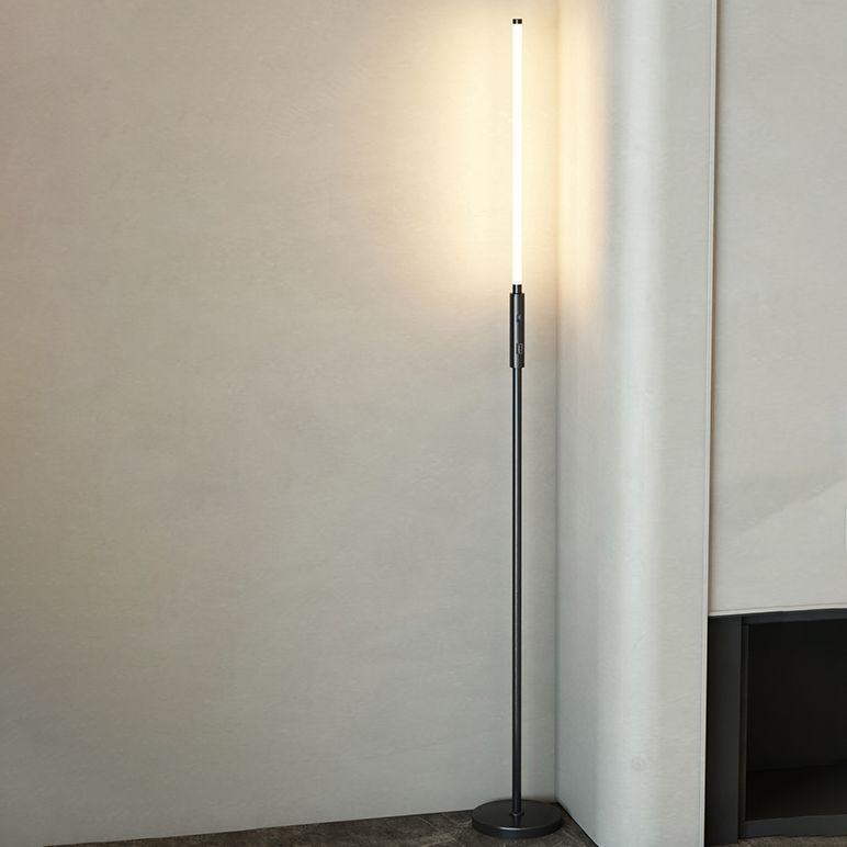 Lampade a pavimento lineare in stile moderno in metallo 1 luce pavimenti