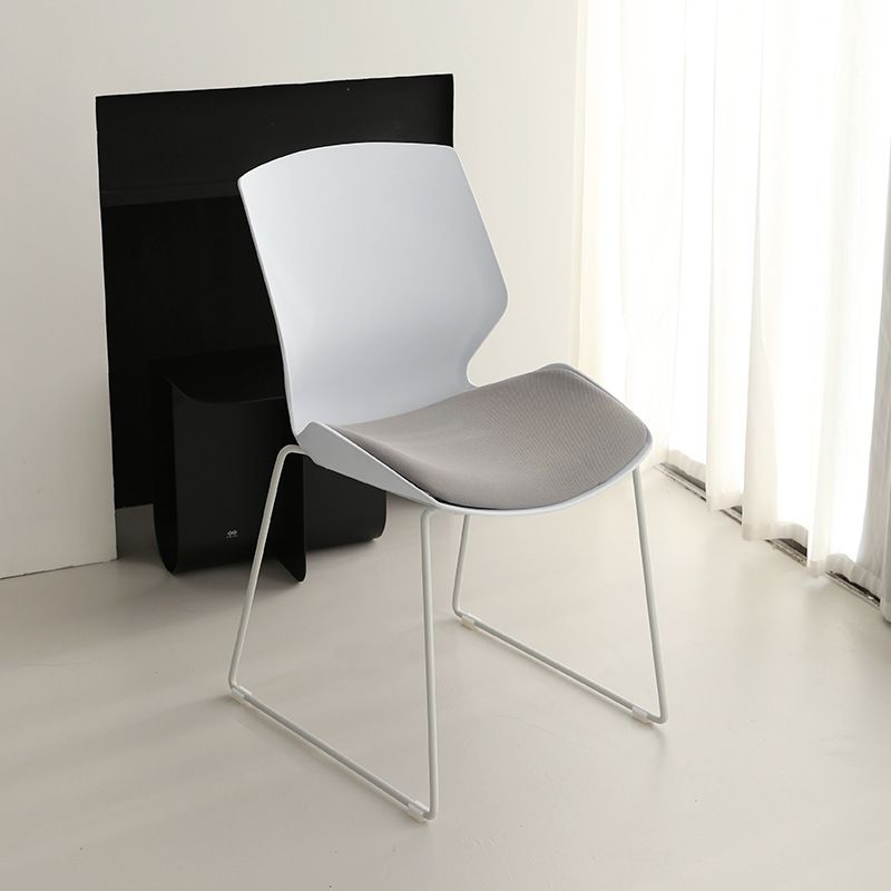 Modern Mid Back Chair Armless CorLiving Workspace Conference Chair