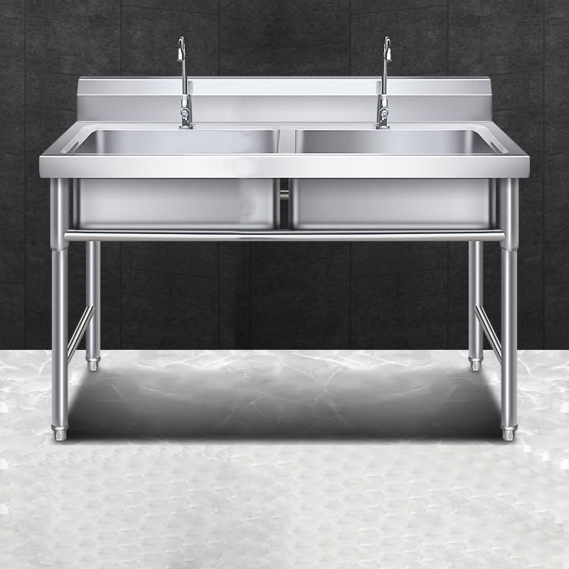 Stainless Steel Kitchen Sink Top Mounted Kitchen Sink with Faucet