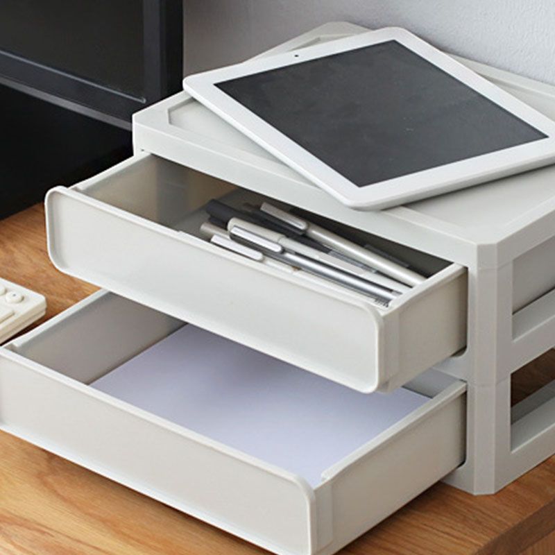 Modern Filing Cabinet Plastic Cabinet with Drawers for Home or Office