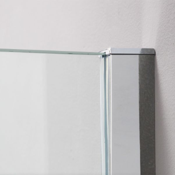 Semi Frameless Single Tempered Glass Shower Screen with Fixed Panel