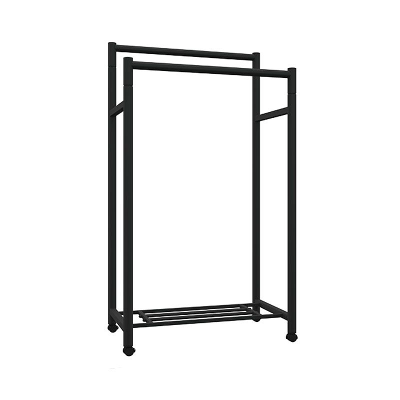 Contemporary Entryway Kit Metal Hanging Rails and Storage Shelving Coat Rack