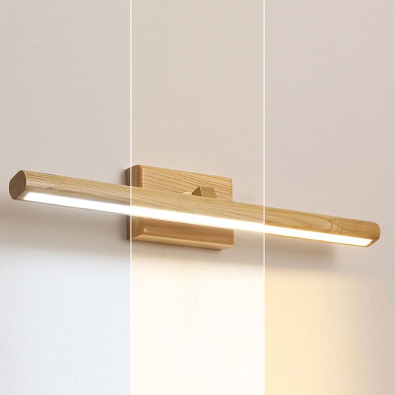 Madera de espejo recto Luz Nórdico Estilo Nordic 1 Diconce de pared ligero para el dormitorio