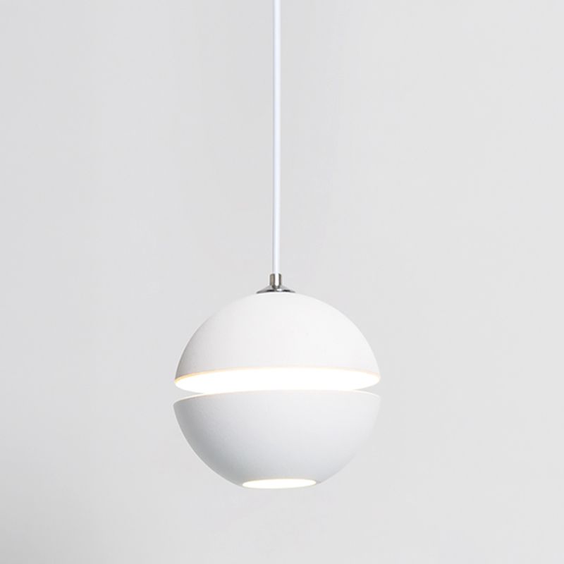 Postmodern Aluminum Pendant Light Single Light LED Hanging Pendant for Bedroom