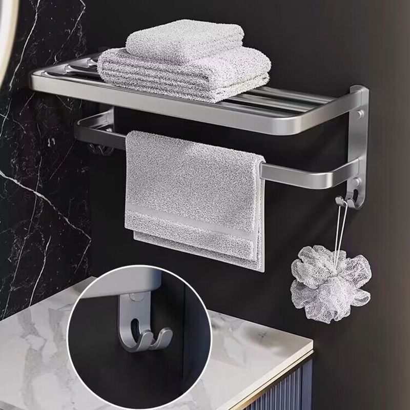 Minimalism Bathroom Hardware Set Stainless Steel Robe Hooks/Towel Bar & Bath Shelf