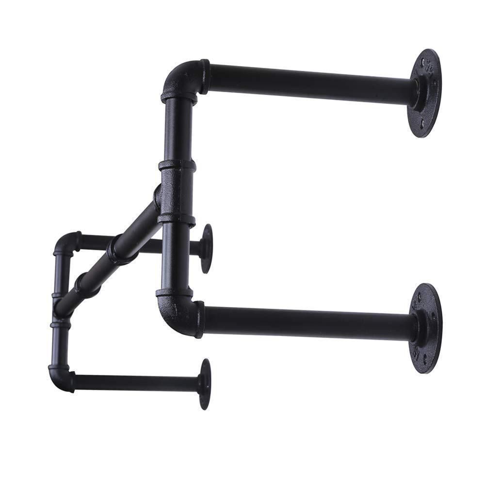 Industrial Style Coat Hanger Metal Water Pipe Wall Mounted Coat Rack