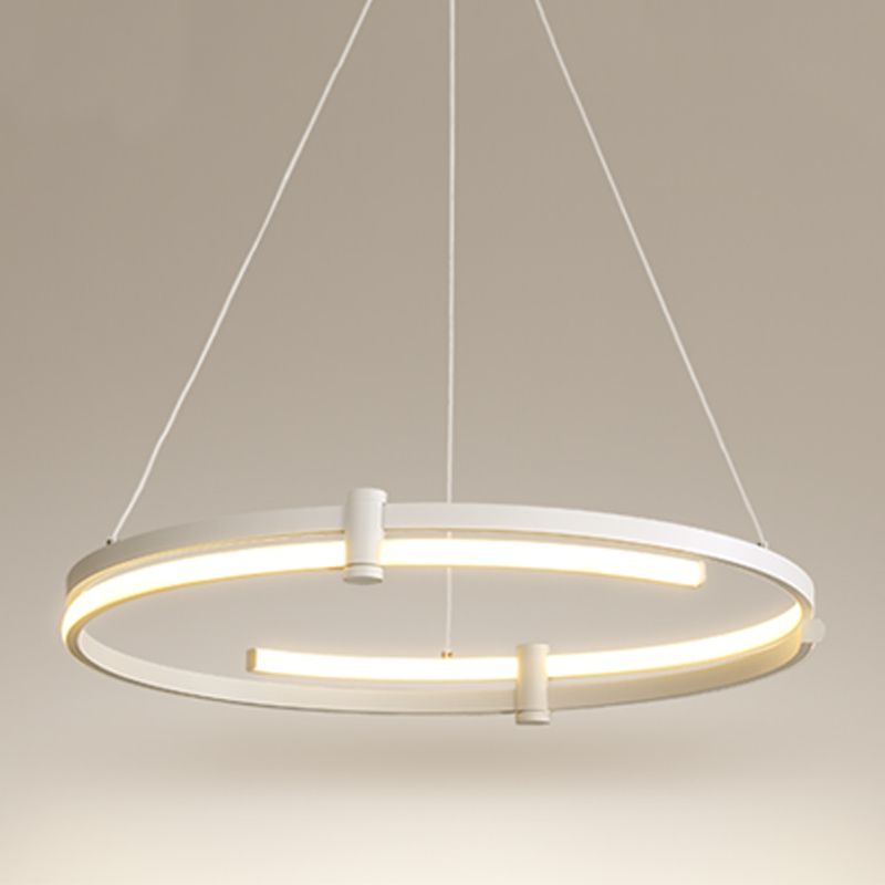 Contemporary Wheel Shape Chandelier Lights Metal 2 Light Chandelier Lighting Fixtures