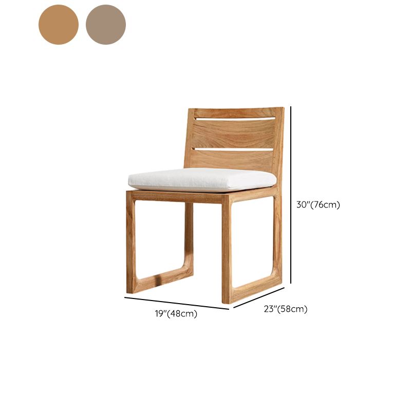 Traditional Outdoor Chair Teak Outdoor Bistro Chair Solid Wood Chair