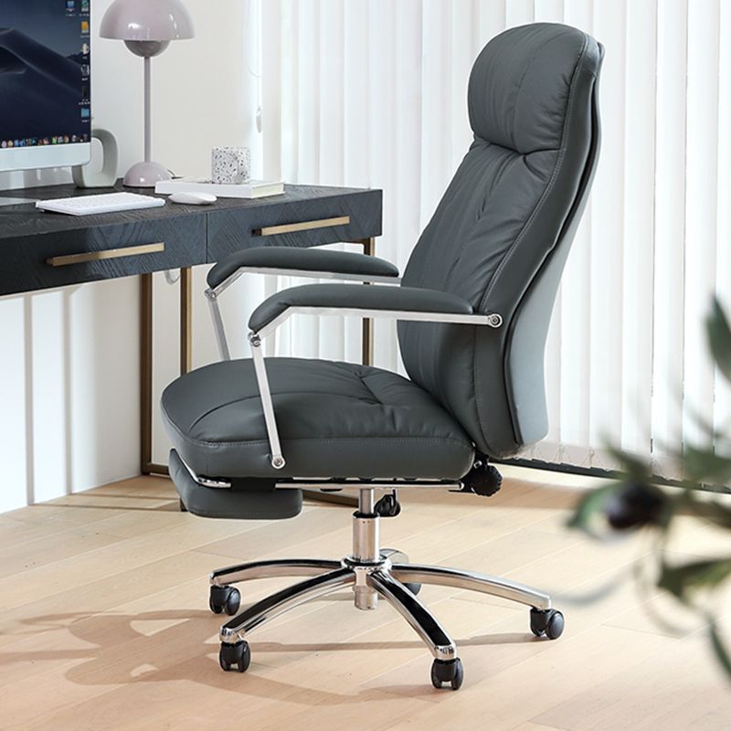 Modern Office Chair Adjustable Seat Height Ergonomic Swivel Chair with Wheels