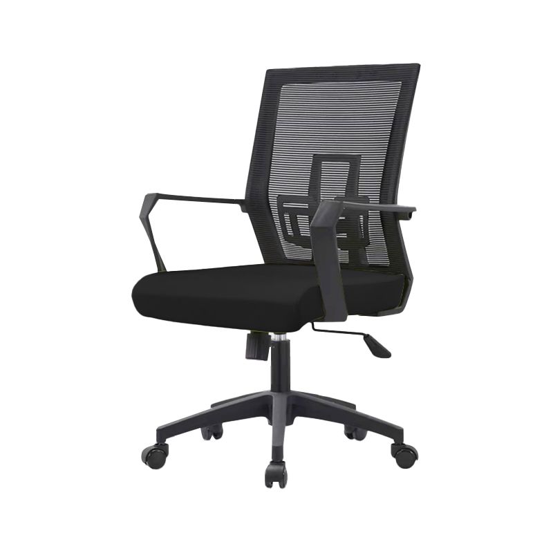 Fixed Arms Desk Chair Modern Swivel Chair with Breathable AirGrid