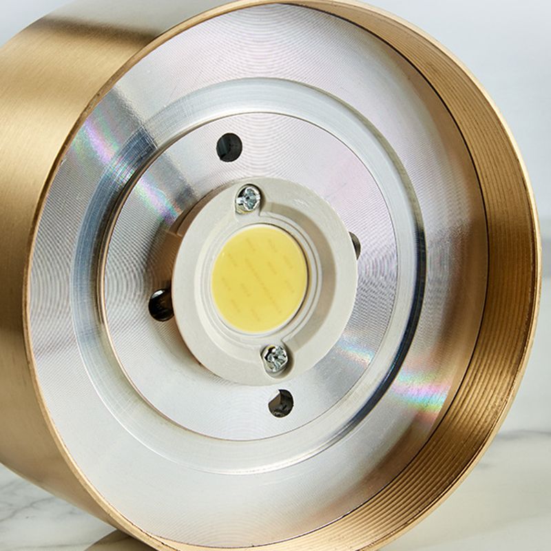 Cylinder Flush Mount Ceiling Light Contemporary Metal LED Flush Light