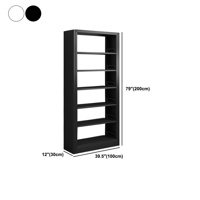 Modern Metal Bookcase Standard Bookshelf for Any Room 78.7"H