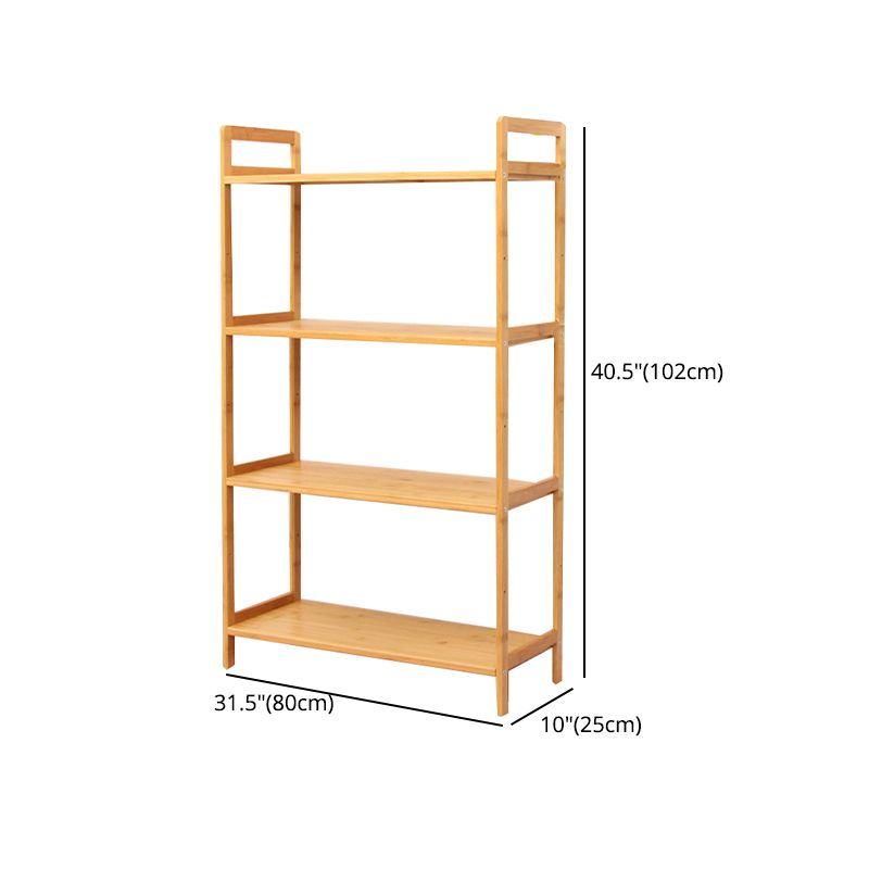 Contemporary Engineered Wood Bookcase Open Back Bookshelf for Home Office