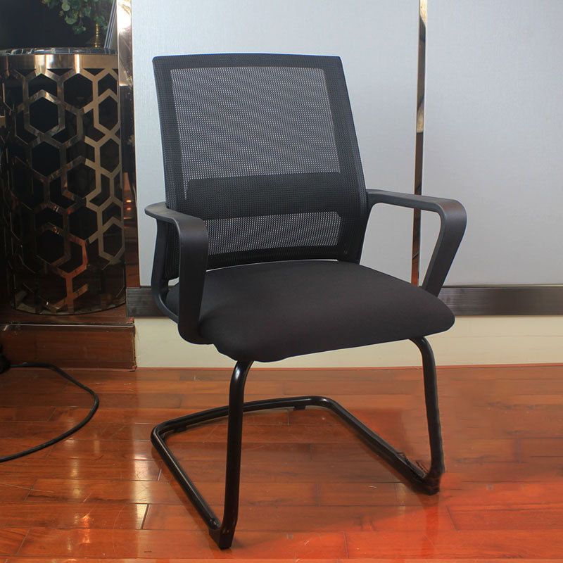 18 Wide Contemporary Office Chair Black Breathable AirGrid Desk Chair