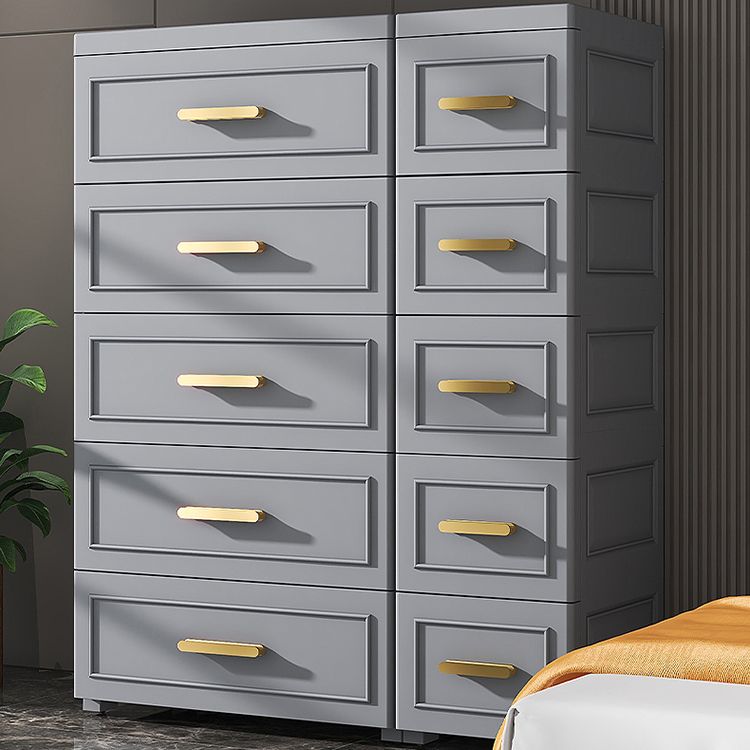 Contemporary Wardrobe Armoire Plastic Bedroom Armoire for Home